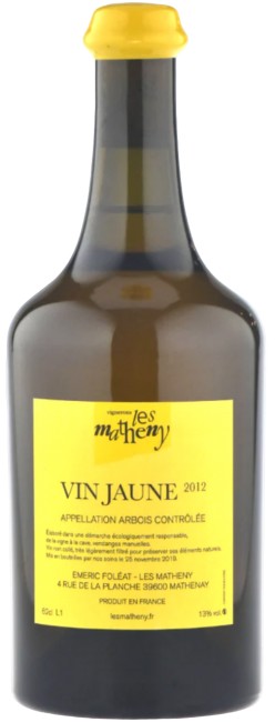 Les Matheny, Côtes du Jura Vin Jaune (2014)